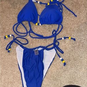 Bead Triangle Bikini